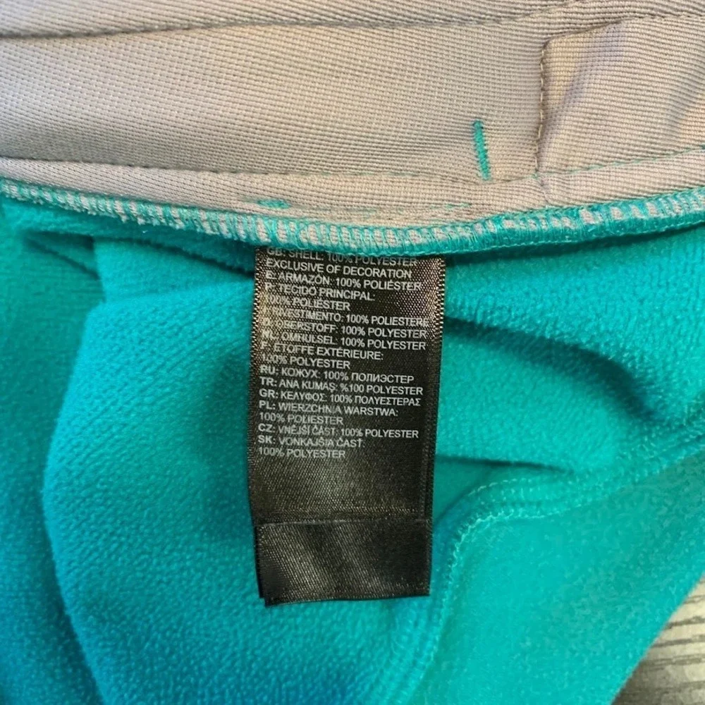 The North Face Full Zip Sweatshirt Teal/Brown‎ Logo Athletic Gorpcore Men's XL
